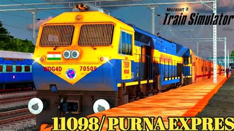 Live Running Status of POORNA EXPRESS (11098) .